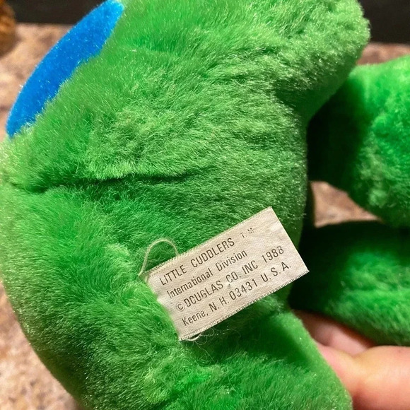 Vintage 1998 Little Coddler Green Frog Plush - Picture 3 of 5